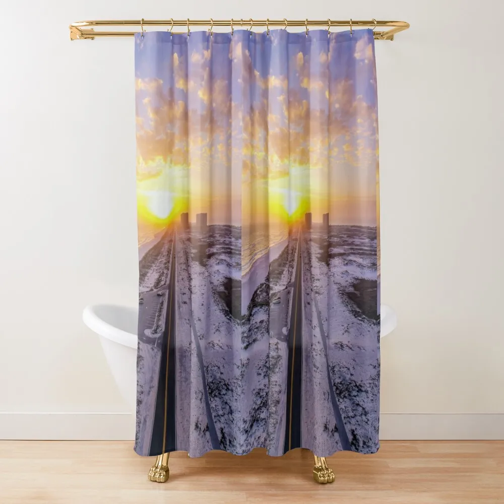 

Road to Happiness Shower Curtain Waterproof Shower Bathroom Accessorys Waterproof Bathroom Shower Curtain