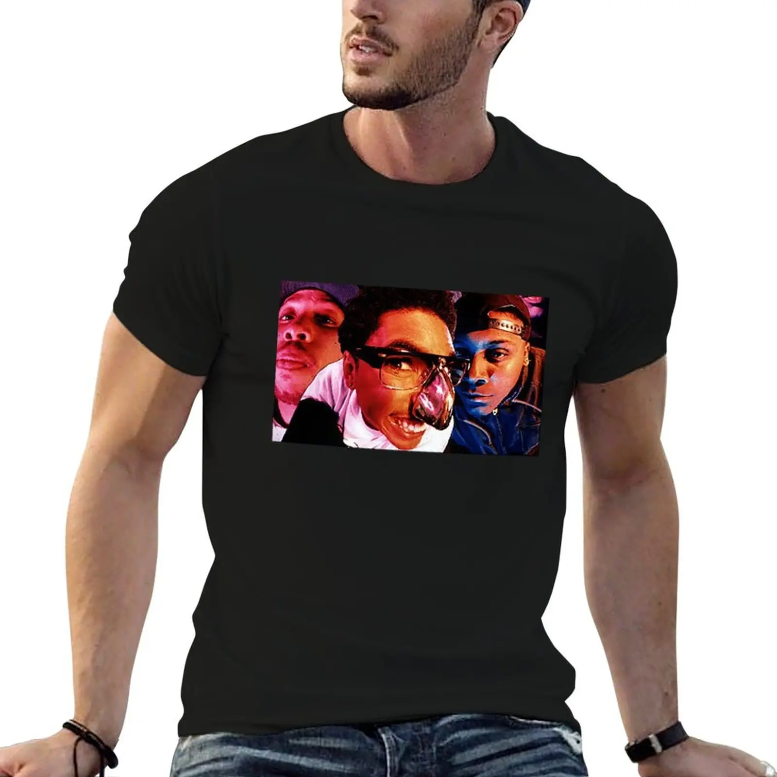 Camiseta DIGITAL TOWN BIZ estampada para homem, camiseta de anime, camiseta masculina