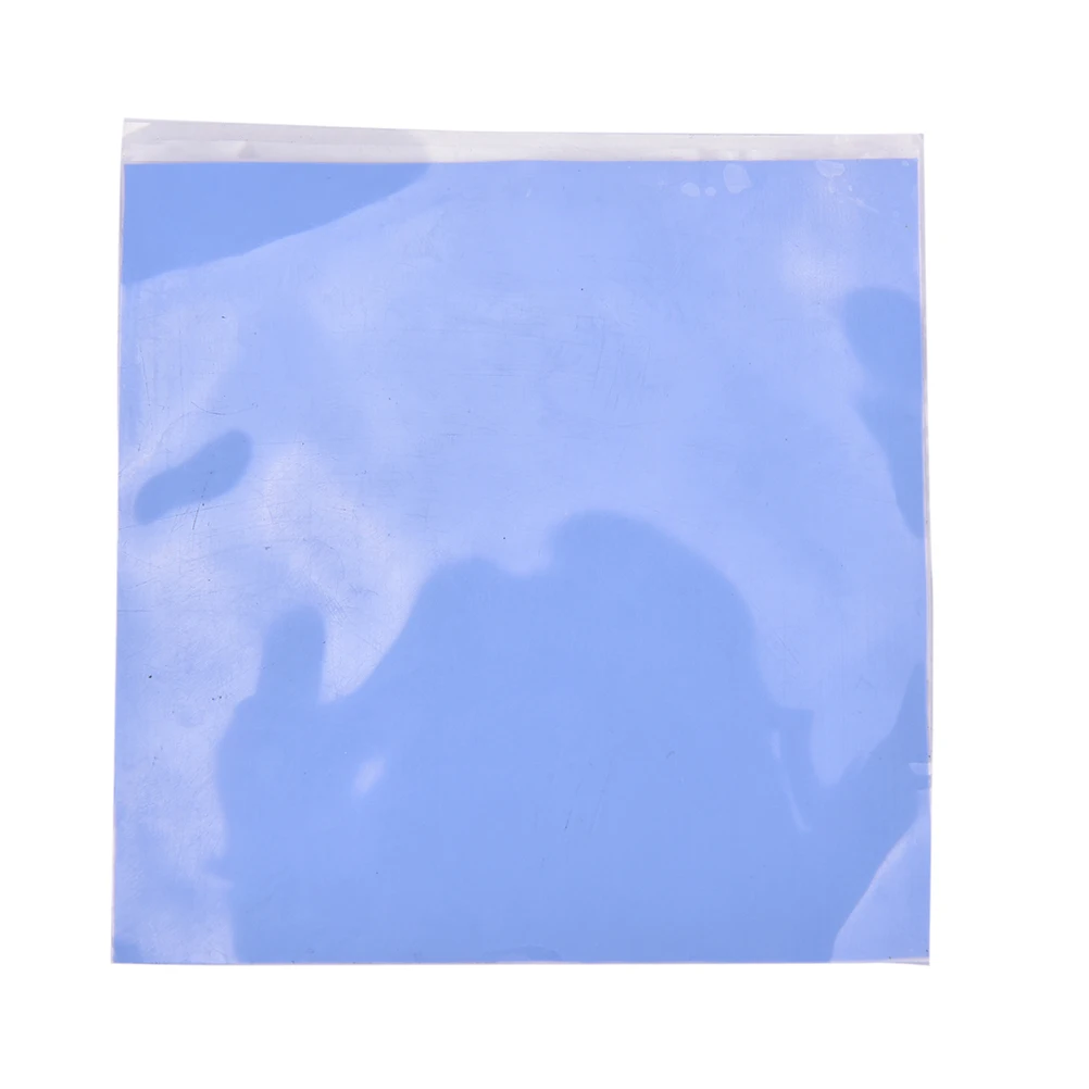 

1PCS 10cm Blue GPU CPU Heatsink Cooling Thermal Conductive Silicone Pad 100mmx100mmx0.5mm
