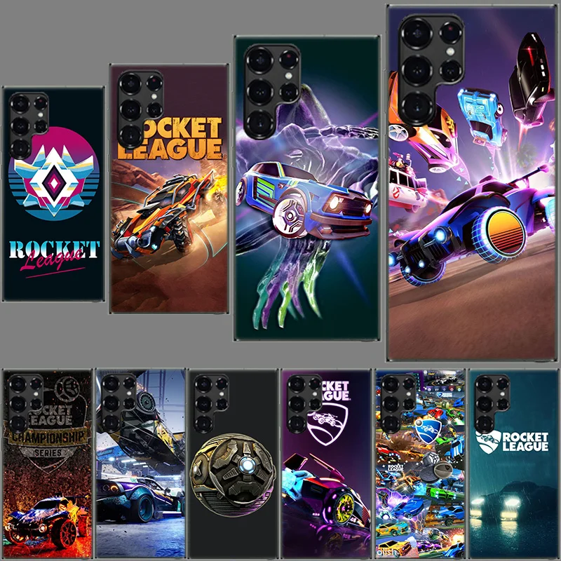 R-Rocket L-League Game Phone Case For Samsung Galaxy S24 S23 S21 S20 FE S22 S26 Ultra S25 Edge S10 Plus Cover Clear TPU Capa She