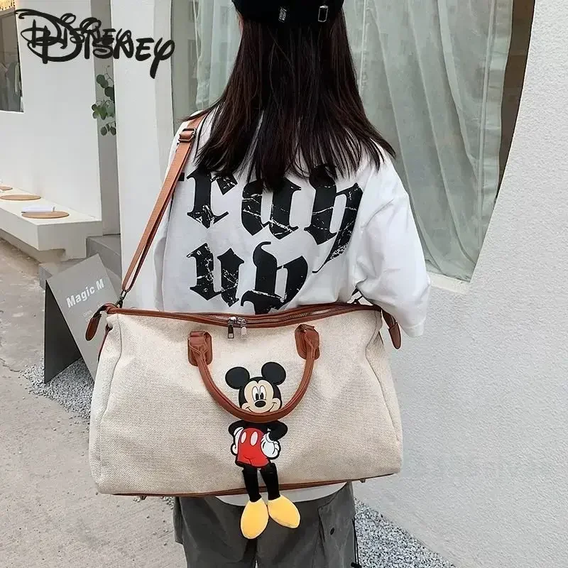 Disney Mickey 2025 New Women's Crossbody Bag Fashionable Wet and Dry Separation Portable Travel Bag Cartoon Portable Fitness Bag