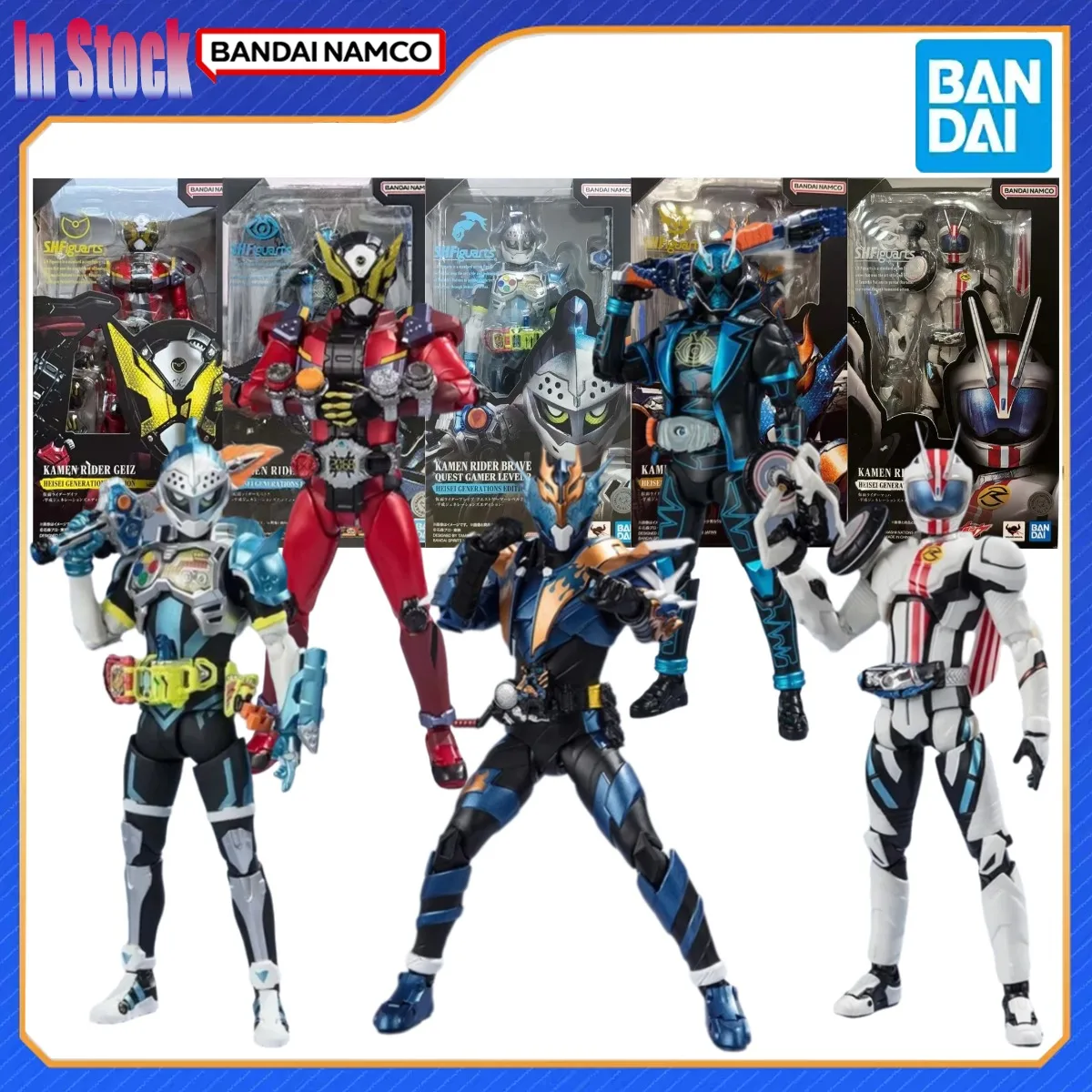 

Подлинная Bandai, оригинальная экшн-фигурка Kamen Rider SHF Heisei Generations Edition Spectre Geiz Cross-Z Mach, наборы моделей, подарок для детей