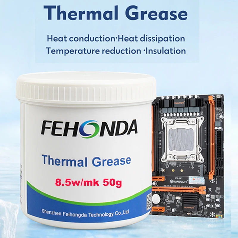 FEHONDA TG-8 100g 200g 8.5W/mk Pâte Thermique Composé Graisse Premium Performance Pâte Thermique pour CPU GPU PC PS4 Xbox