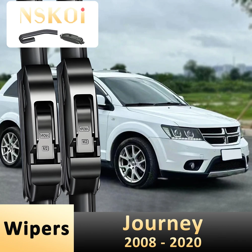 

2PCS Wiper Front Wiper Blades For Dodge Journey 2008 - 2020 Windshield Windscreen Window Car Brushes 24‘’18‘’Accessori