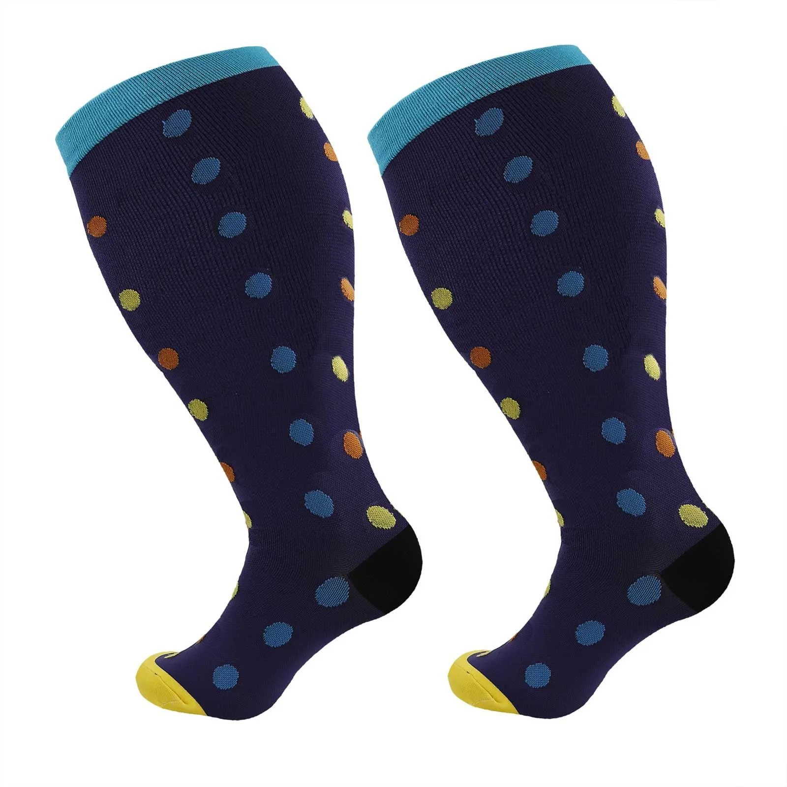 Women Fashion Printed Plus Size Sports Compression Socks Calf Socks Compression Socks Beautiful Legs Stretch Socks Netted Tights