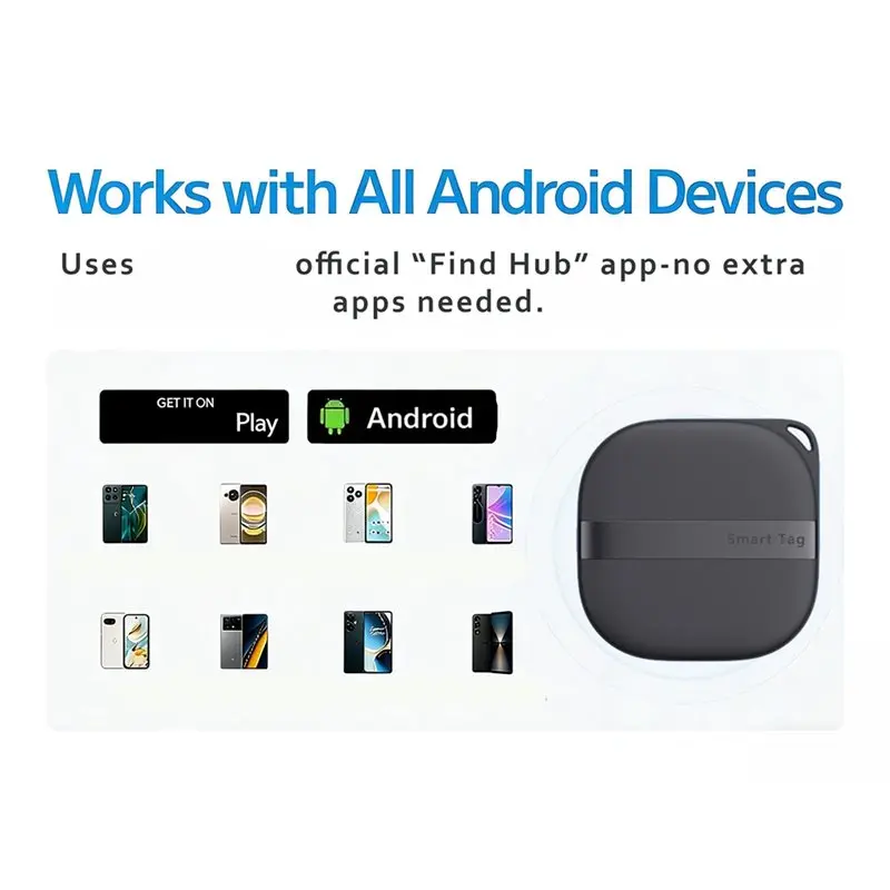 AS95-Smart GPS Tracker, Supports Google Search Center, Remote Positioning, Anti-Lost Key Finder, Suitable For Android.