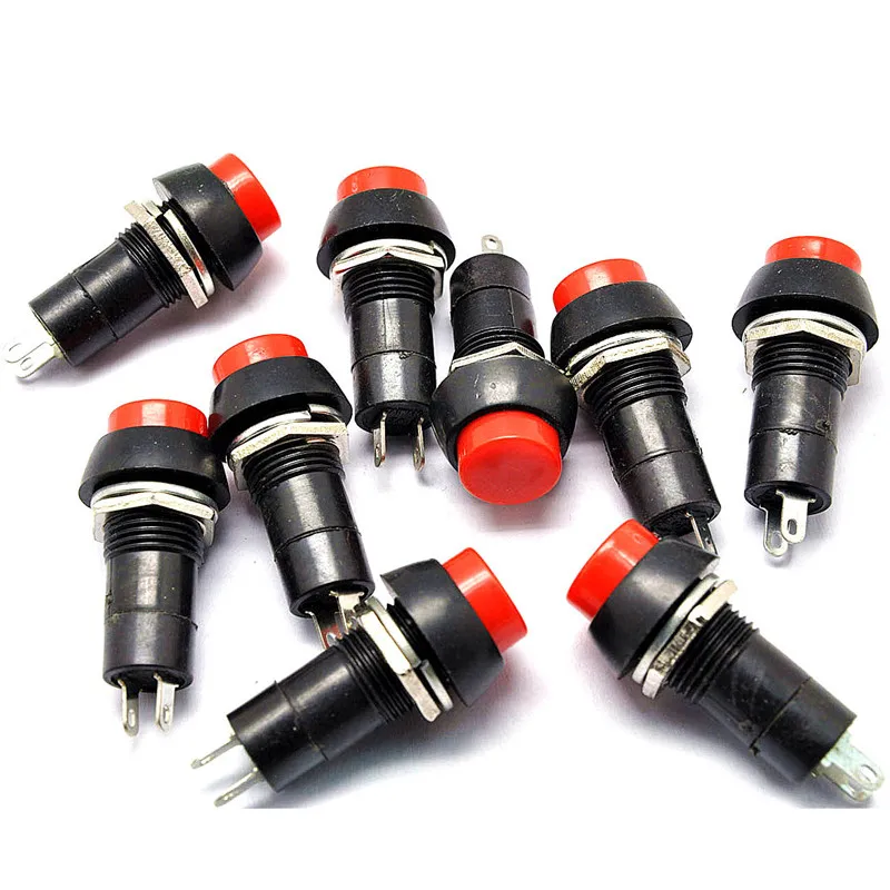 Self-locking switch button switch / PBS-11A 3A / 250V green/red