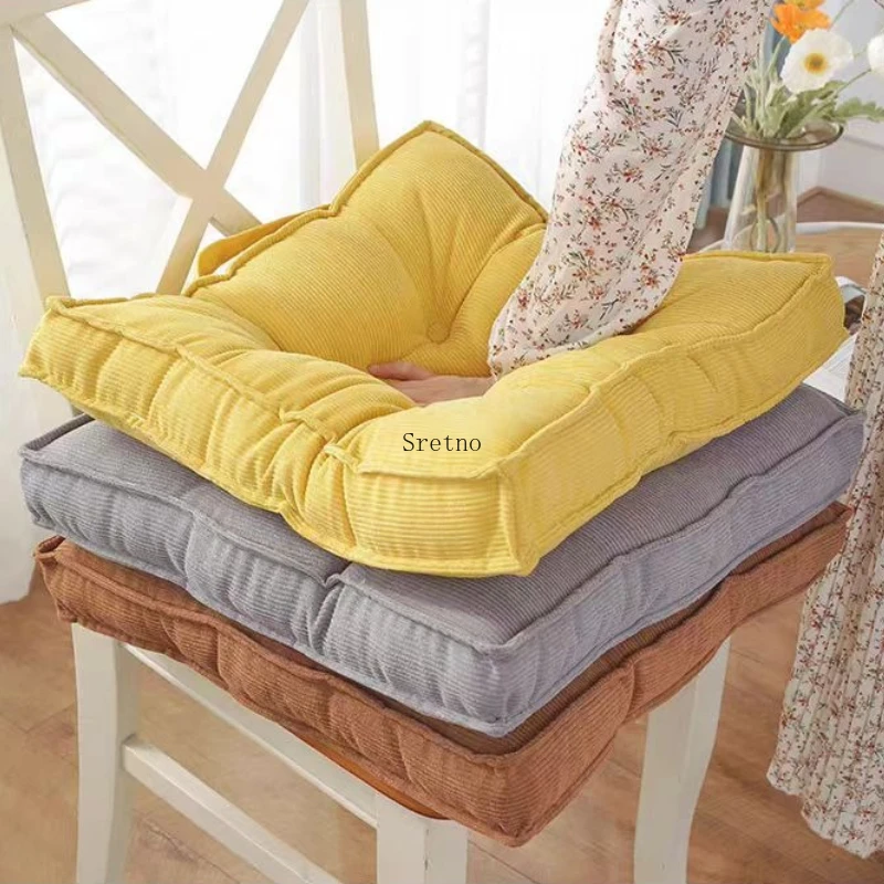 SRETNO New Armchair Booster Cushion Large Firm 50cm Square Seat Pad with Supportive 10cm Thick Lift Luxury Floor Cushions
