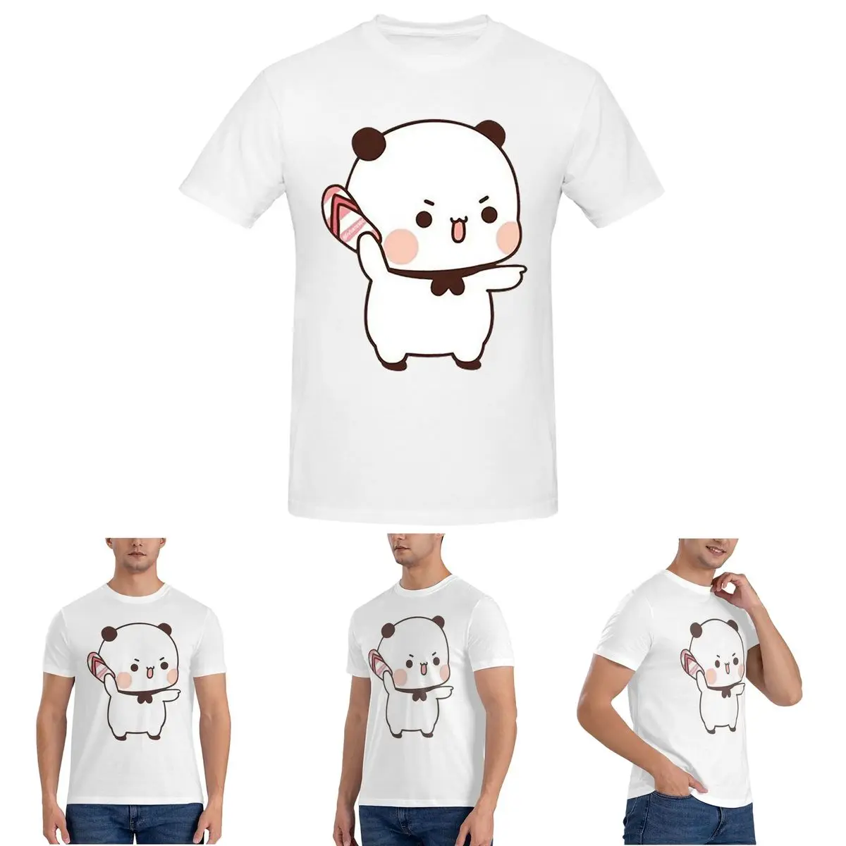 

Милые шлепанцы Bubu Is Throwing At Dudu, мужская футболка, хлопковые футболки, мужская летняя одежда с короткими рукавами и круглым вырезом, топы S-6XL