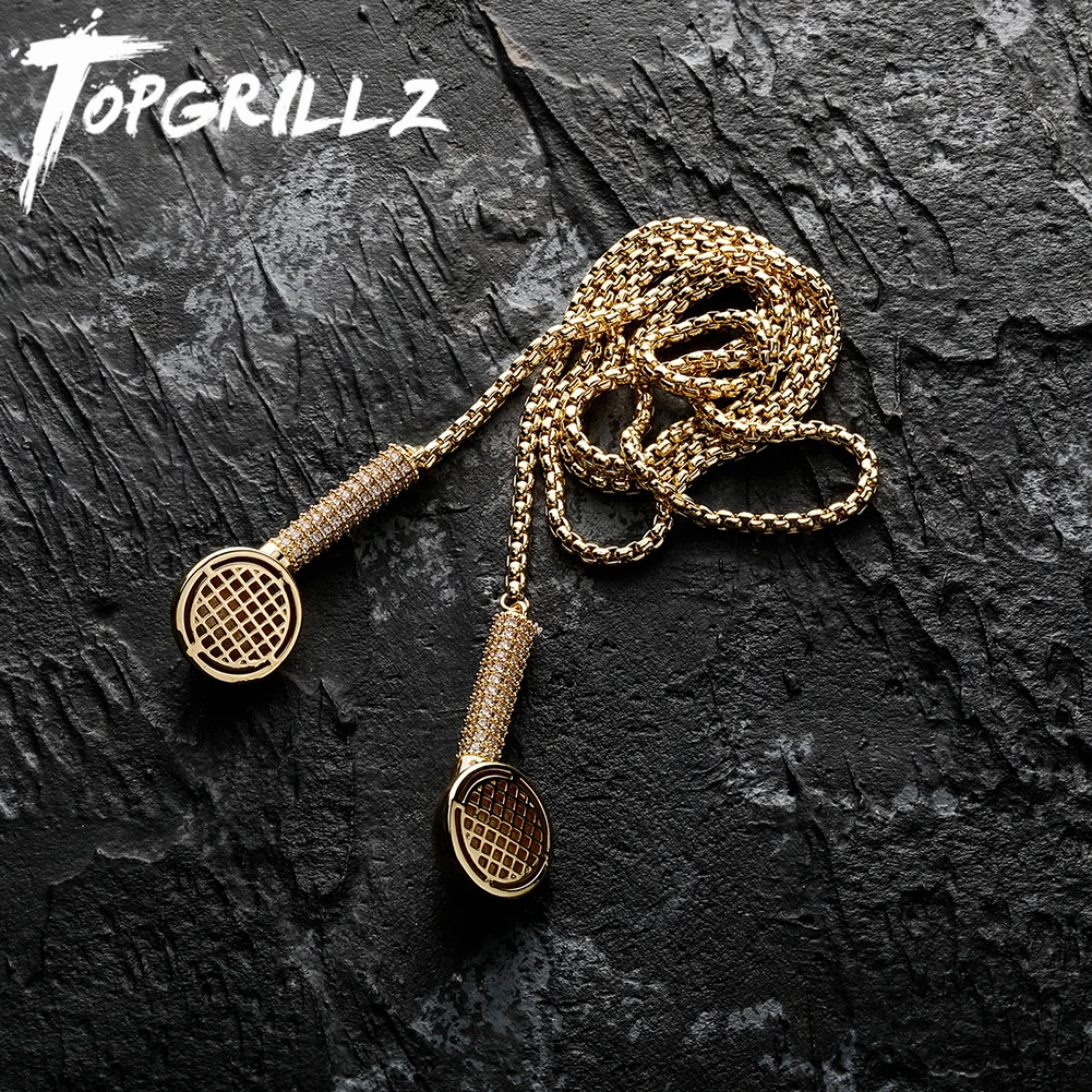 

TOPGRILLZ новая подвеска наушник ожерелье с коробкой цепь Iced Out микро проложить кубического циркония хип-хоп ювелирные изделия вечерние подарок