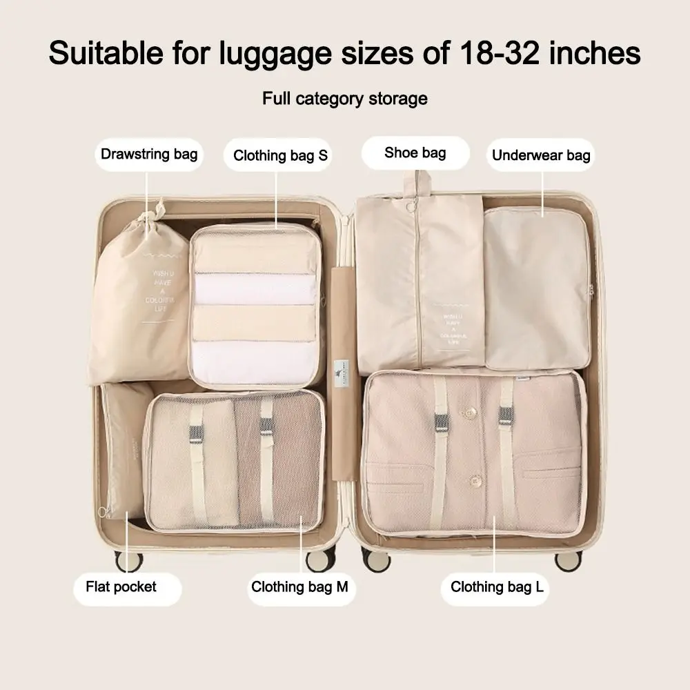 

Portable Waterproof Travel Clothing Organizer Durable Folding Clothes Classification Bag Soft Clothes Storage Bag Travel