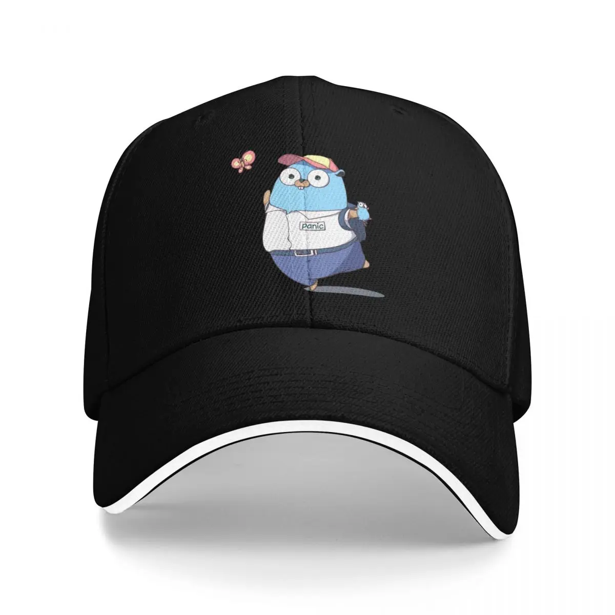 golang-gopher-go-panic-bones-de-beisebol-atividades-snapback-chapeu-chapeus-unissex