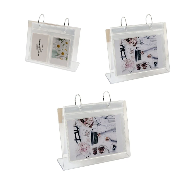 Premium Vertical DIY Photo Album Large Capacity Ideal for Displaying Photos Postcards Stylish Acrylic Desk Ornaments