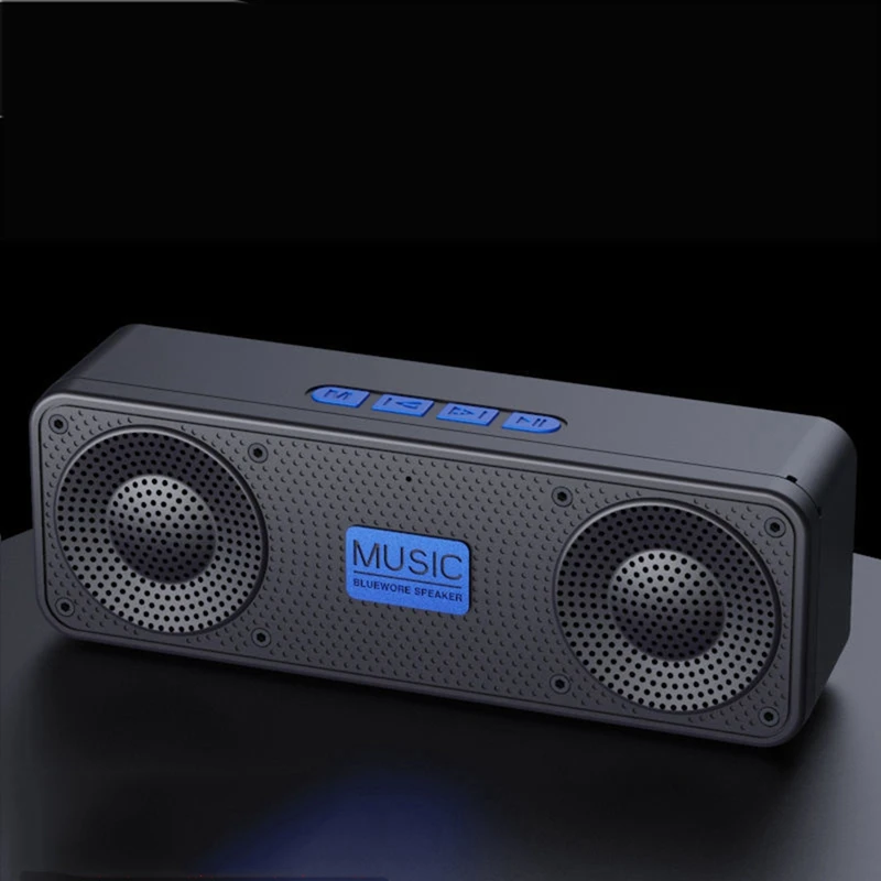 Portable FM Radio Wireless Bluetooth 5.0 TWS Speaker Support TF Card U Disk USB Charging Radio Reusable A