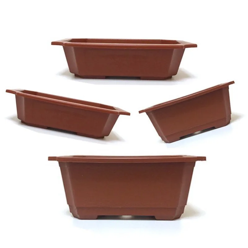 

Plastic landscape flower pot, small rectangular potted plant