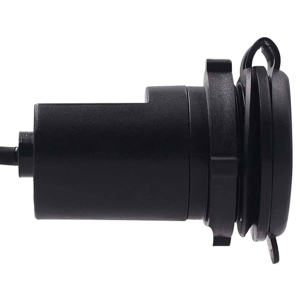 

Usb Phone For Motorcycle Atv Waterproof Abs Housing Sealed Cap 12V Dual Charging Ports Black Motorcycle Usb Extension