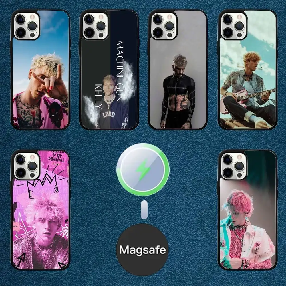 

Чехол для телефона M-MachineS G-GunS K-KellyS для iPhone 16,15,14,13,12,11, Plus, Pro, Max Mini Magsafe с магнитной беспроводной зарядкой