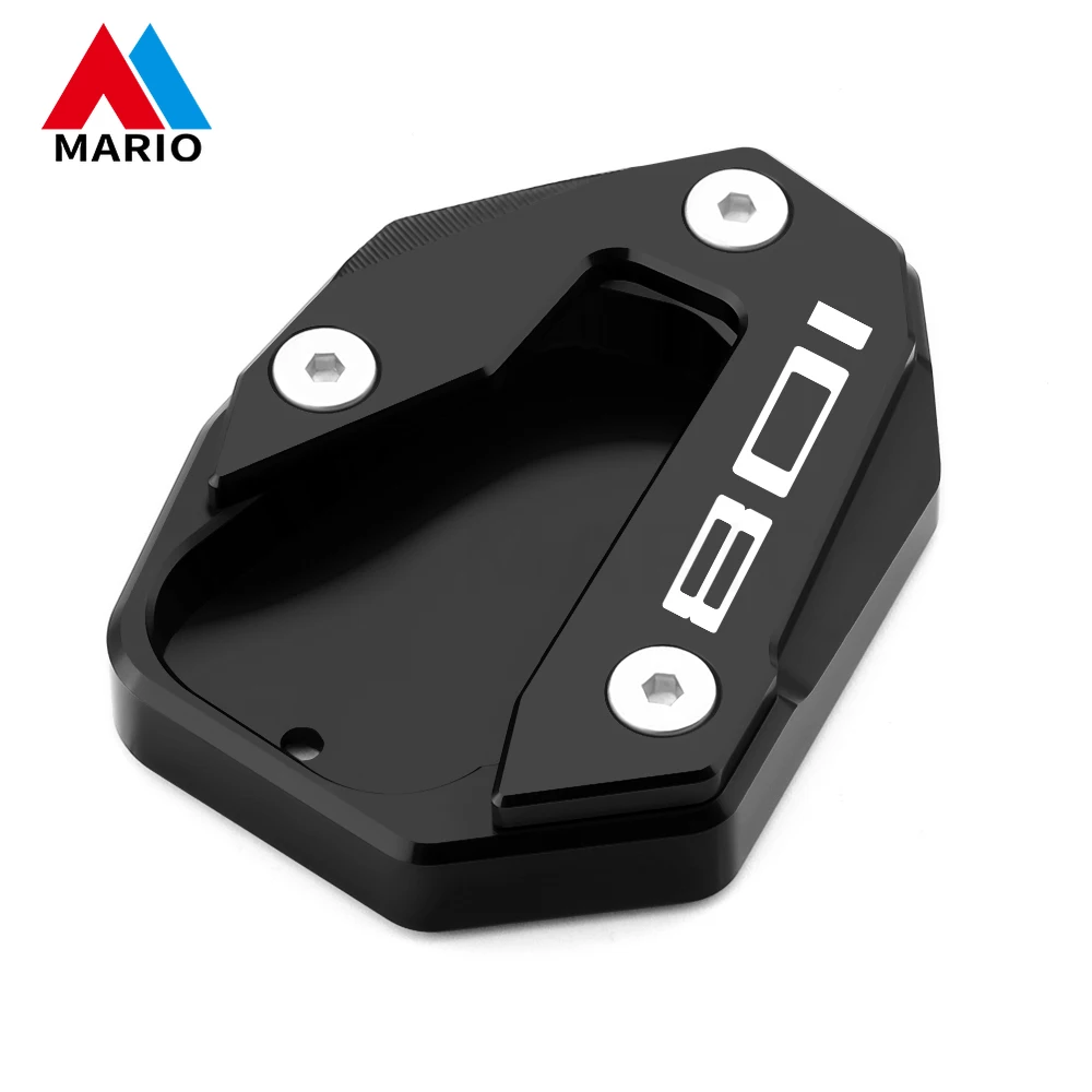 ل Hus Svartpilen 801 2024-2025 دراجة نارية الملحقات CNC الألومنيوم مسنده موسع القدم الجانب حامل تمديد وسادة للقدم #4