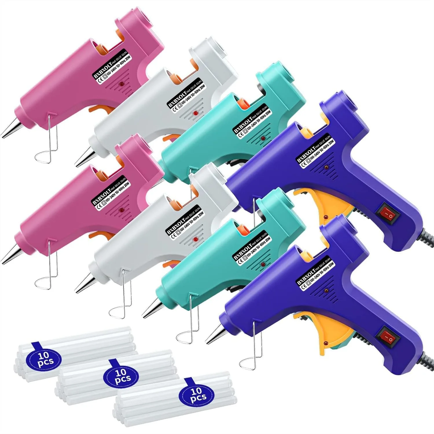 

Mini Hot Glue Gun Set for Class Projects, Small Hot Melt Glue Gun with 30 Glue Sticks for Crafts School DIY Home Quick Repairs