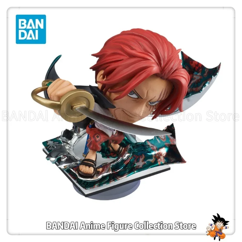 

Original Bandai Candy Toy Niforme Sho ONE PIECE Shanks Q Version Human Figure Toys Collection