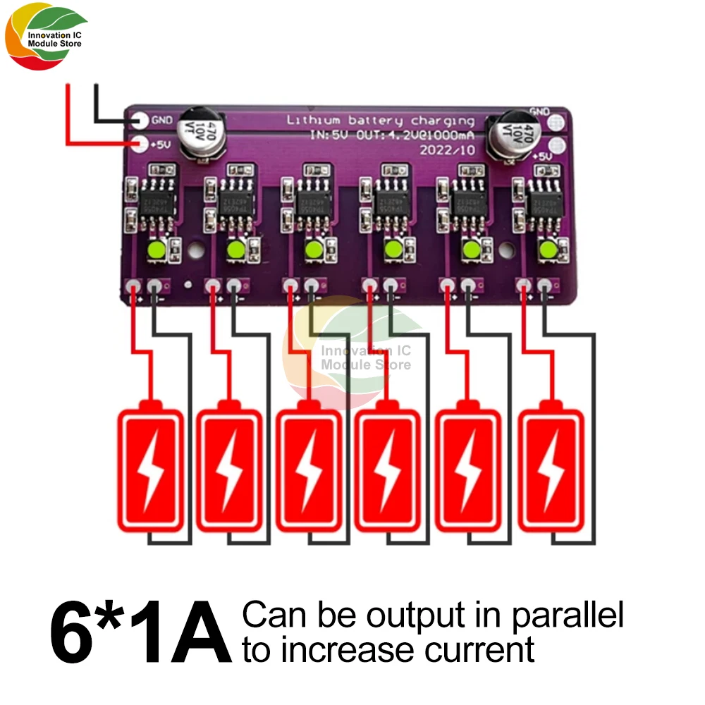 Modulo di ricarica 5V 1A 4056 18650 scheda caricabatteria al litio scarica carica modulo integrato scheda PCB