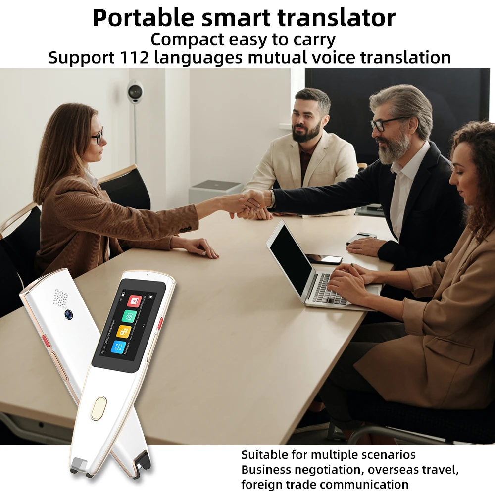 New 112 Languages Translator Pen Scanner 12 Languages Instant Text Scanning Reading Translator Device for Business Travel Abroad