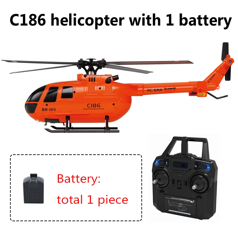 C186 Pro B105 2.4G RTF RC Helicopter 4 Ppropellers 6 Axis