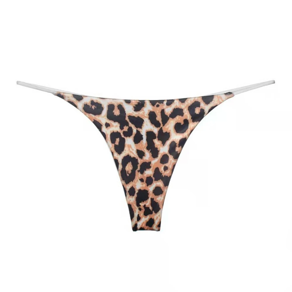 Women\'s Sexy Lingerie Leopard G-String Bikini Thong Seamless Camouflage Panties Low-waist Underwear String Femme Sex