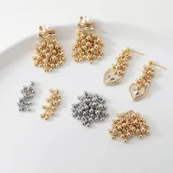 2PCS Design Grape Bunch Shape Pendant Charms for Jewelry Making Supplies Eardrop DIY Hand Made Alloy Accessories