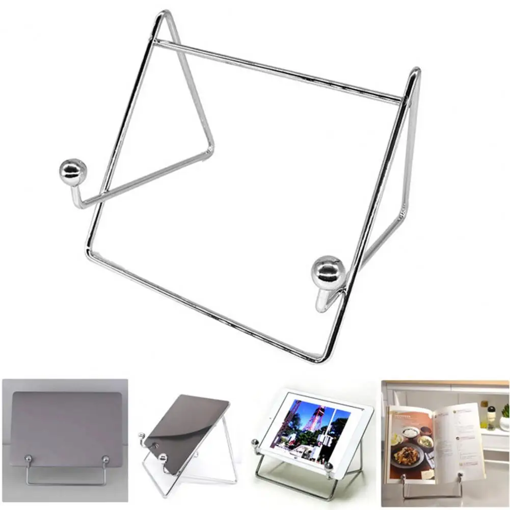 Recipe Display Stand Space Saving Easy Storage Recipe Rack High Hardness Geometric Modeling Recipe Rack Household Supply
