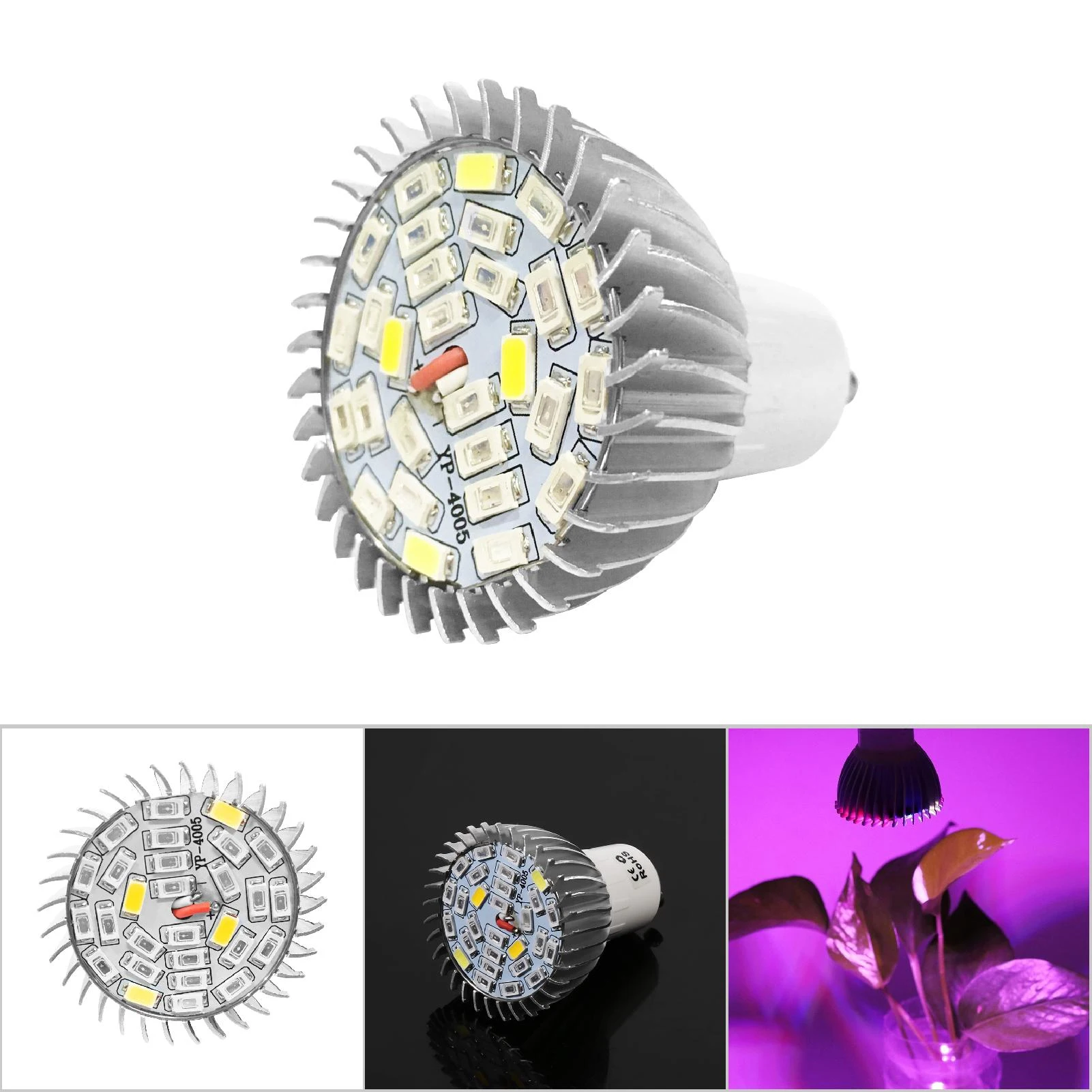 ZK40 28W Full Spectrum Led Grow Light Growing Lamp Bulb For Flower Plant 85V-265V GU10