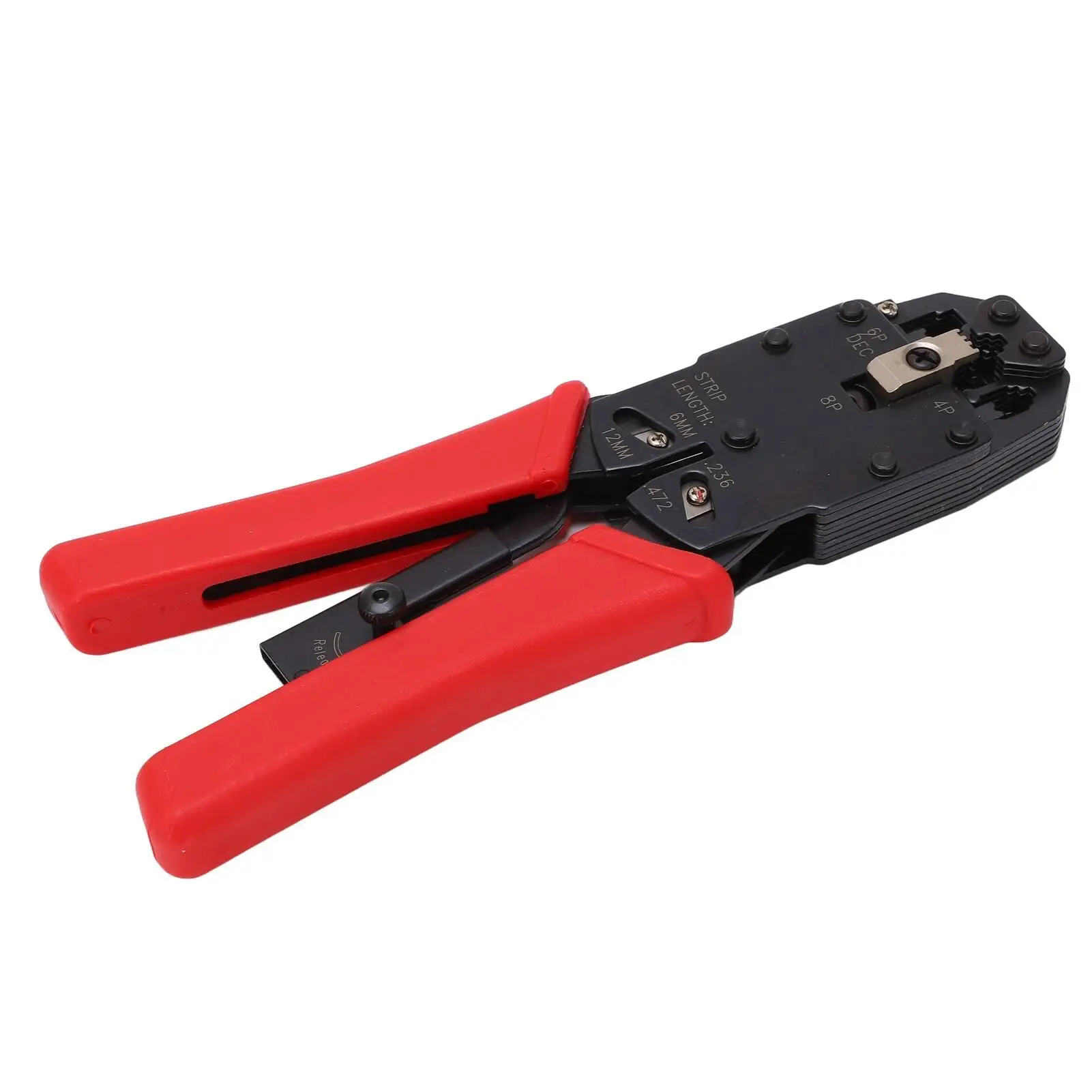 Alta Eficiência Ratchet Crimping Tool, Multi-Use Stripper Alicate, Fácil Crimpagem & Stripping