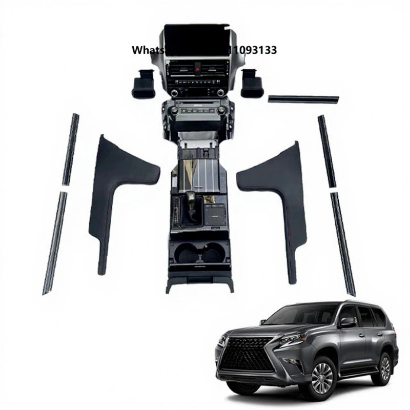 GX460 Interior Upgrade Gear Shift Center Console Modification Dashboard Large Screen Installation Interior Panel