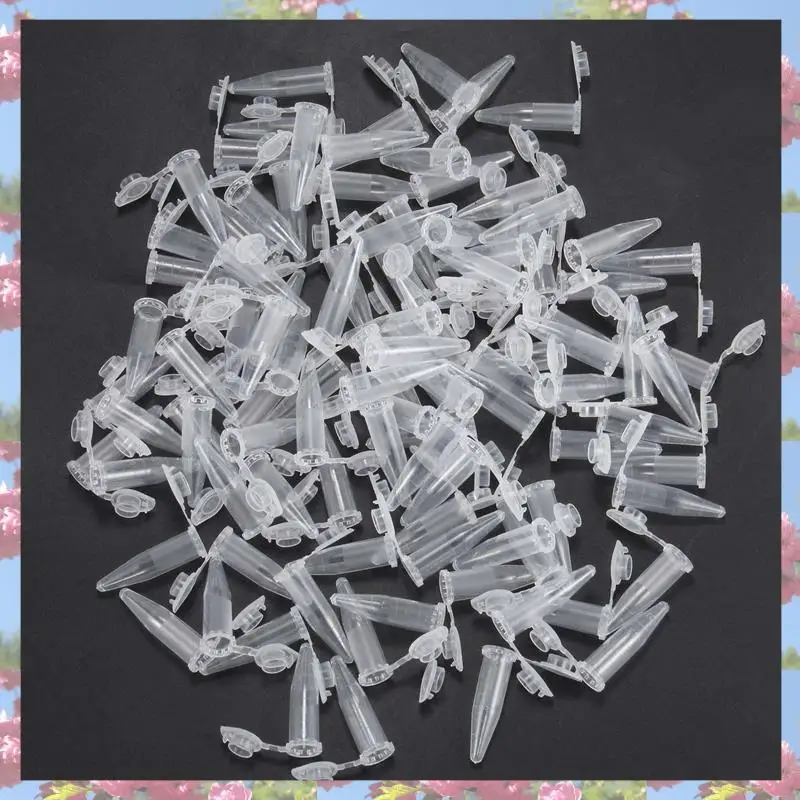 

T83C-600PCS 1.5Ml Lab Mini Plastic Test Tube Centrifuge Vial Snap Cap 42X11mm Clear
