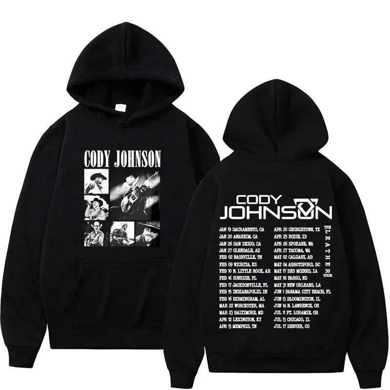 

Rapper Cody Johnson Tour 2024 Hoodie Men's Clothing Fashion Hip Hop Punk Sweatshirt Unisex Vintage Casual Fleece Hooded Pullover