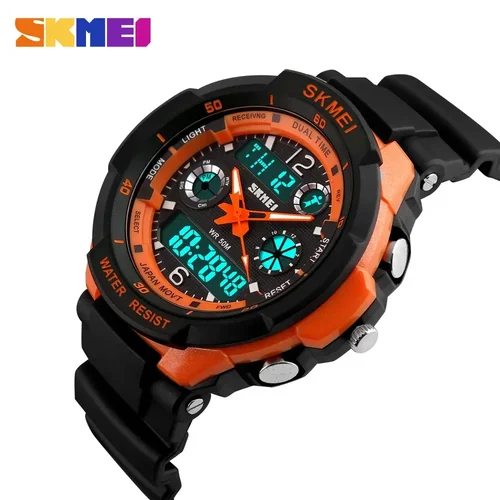 Imagen 2 del producto SKME-reloj Digital a prueba de golpes para niños, pulsera electrónica, resistente al agua, para deportes al aire libre, 0931, 1060