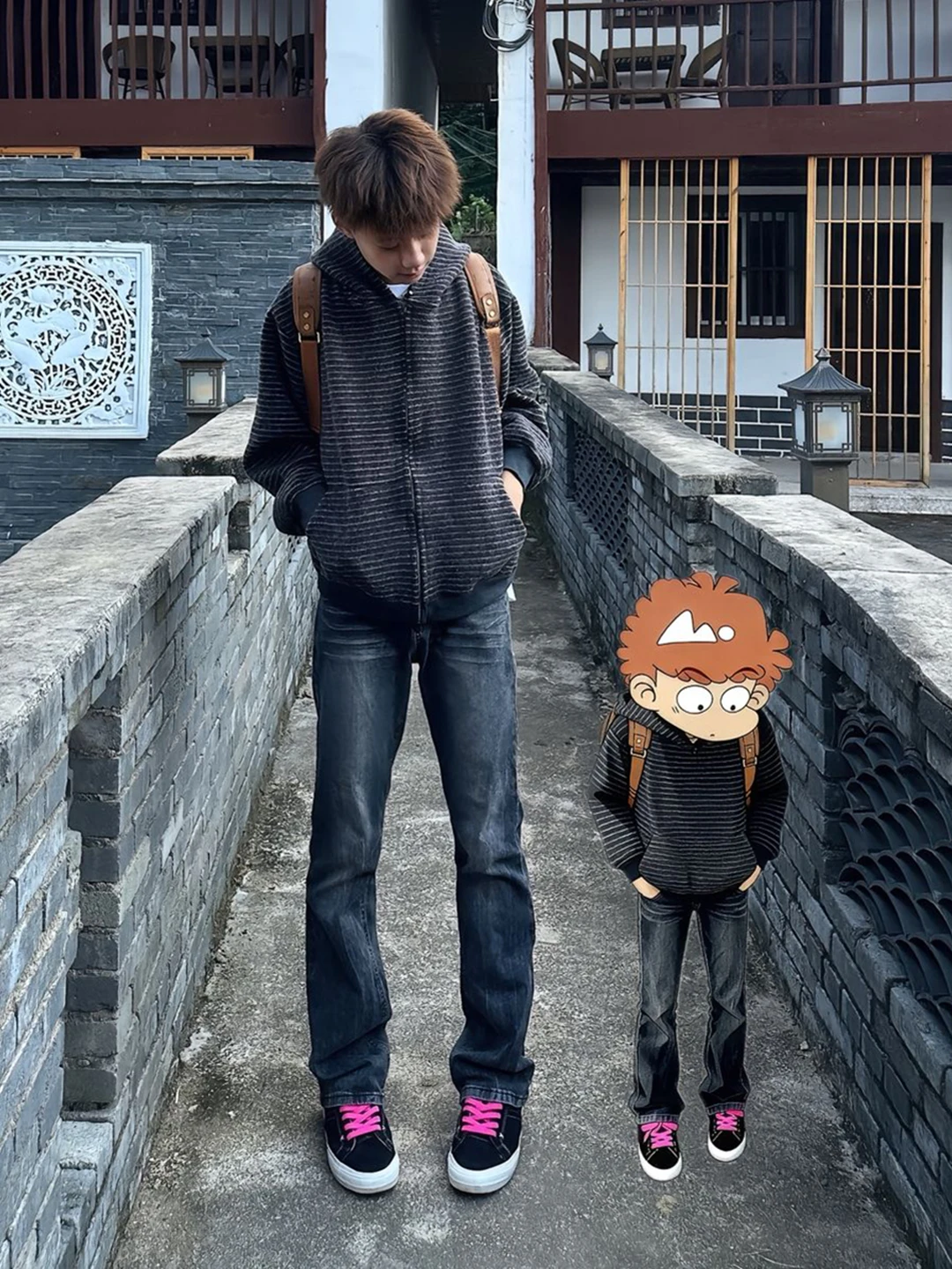 

Cleanfit Bla Knife Waed Denim Jeans Men's Straight Leg Slim Fit High Street Sle Autumn Faion Youthful Trend