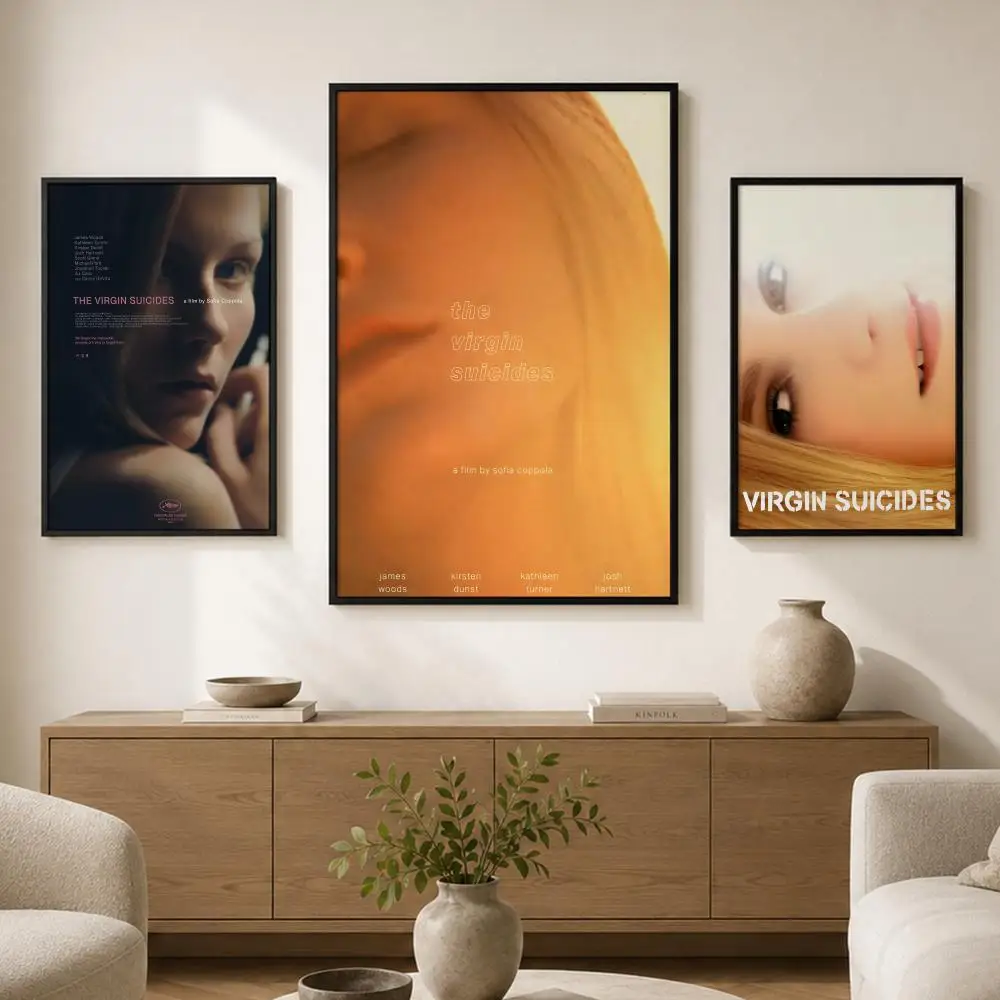 Movie T-The Virgin Suicides Poster Waterproof PVC Wall Poster, Peel-and-Stick HD Art for Living Room, Bedroom and Shop