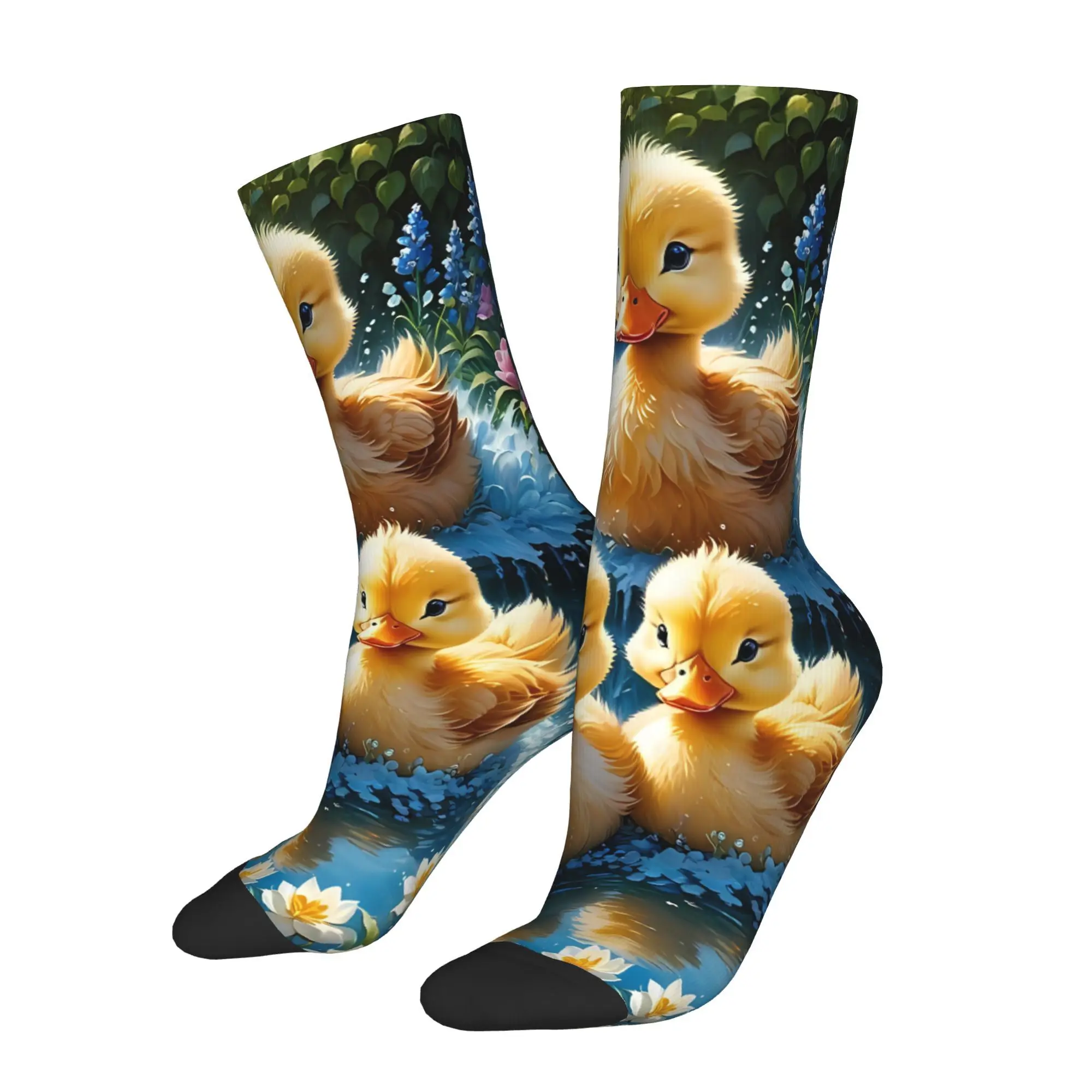 

Симпатичные носки с уткой, мужские и женские осенние чулки из полиэстера