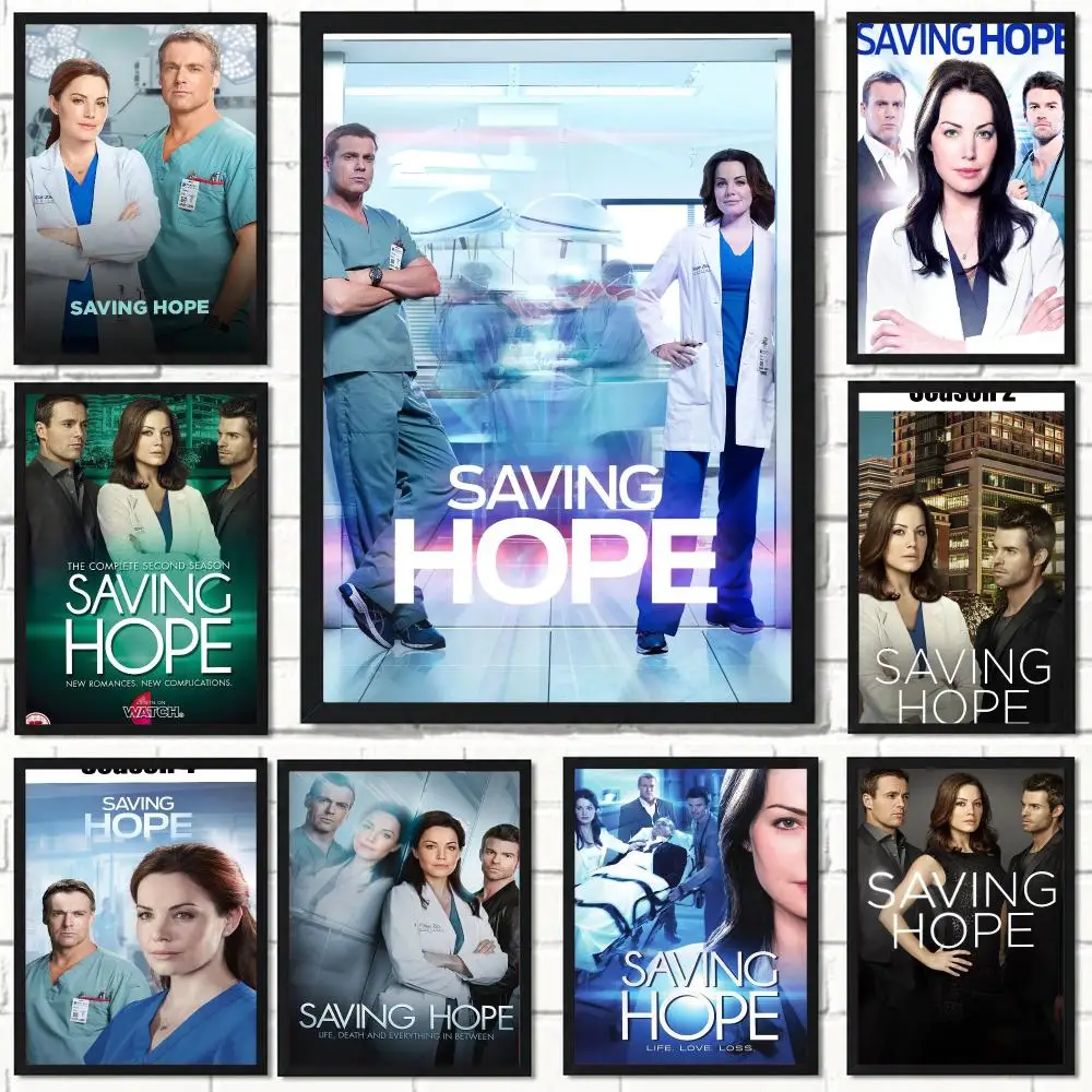 tv series S-Saving Hope-E Poster Self Adhesive Wall Decor for Modern Home Cafe Office and Bar