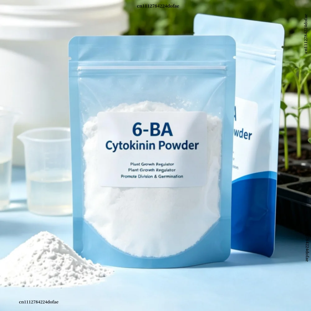 6-BA Powder 6-Benzylaminopurine Cytokinin Plant Growth Regulator Promote Germination Cell Division Garden Farm Use