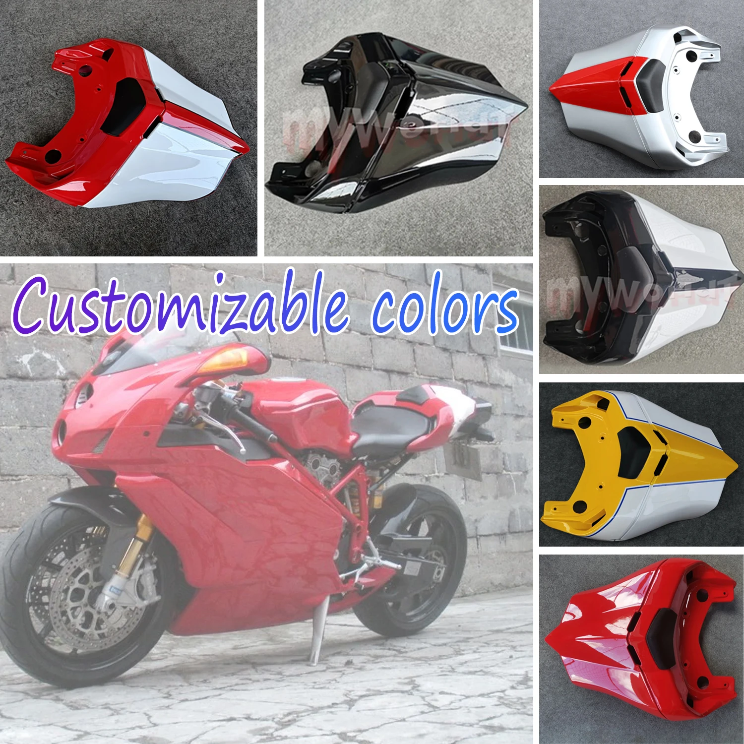 Motorcycle Bodywork Rear Fairing Hugger Tail Seat Cowl Fit For Ducati 749 999 R/S 2003 - 2006 749R 749S 999R 999S 2004 2005