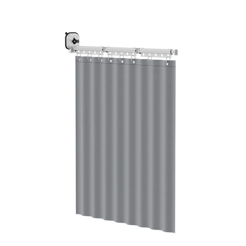 TensionShower Curtain Rod No-Drill Spring Curtain Rod for Bathroom Adjustable Rustproof Clothes Drying Rack Space-Saving Divider