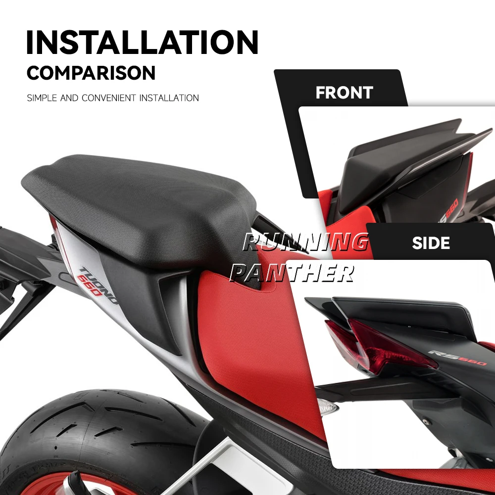 Per Aprilia RS660 RS 660 Tuono 660 2020- RSV4 2021-moto posteriore passeggero Pillion coprisedile carenatura sedile Cowl gobba Spoiler