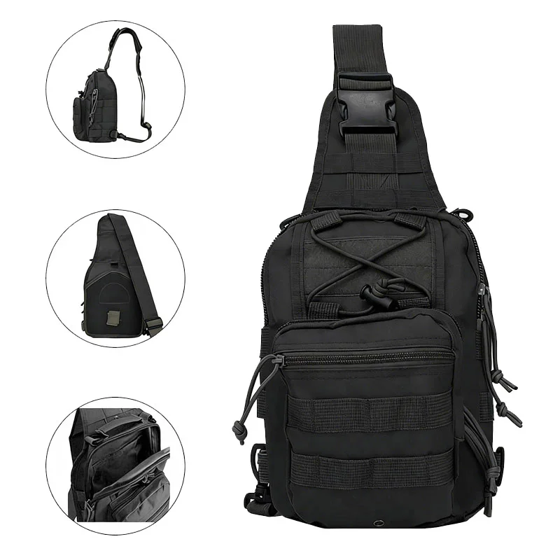 

Sports Equipment Outdoor Camping Climbing Travel Chest Bag Men Crossbody Shoulder Bag Hiking Bag Molle Hunting Tactical Bag