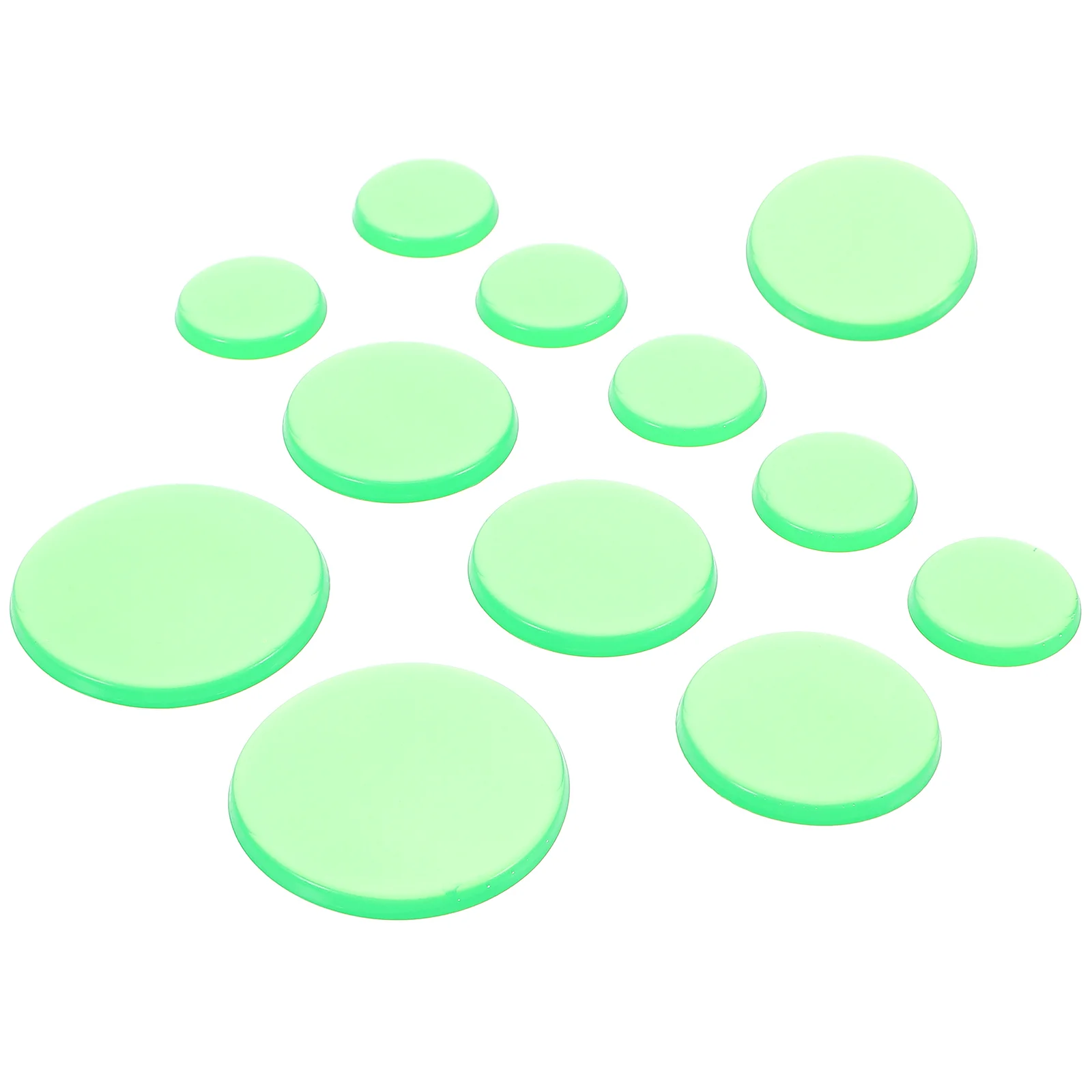 12 Pcs Snare Drum Silicone Mute Cushions Damper Dampeners Self Adhesive Pads Green