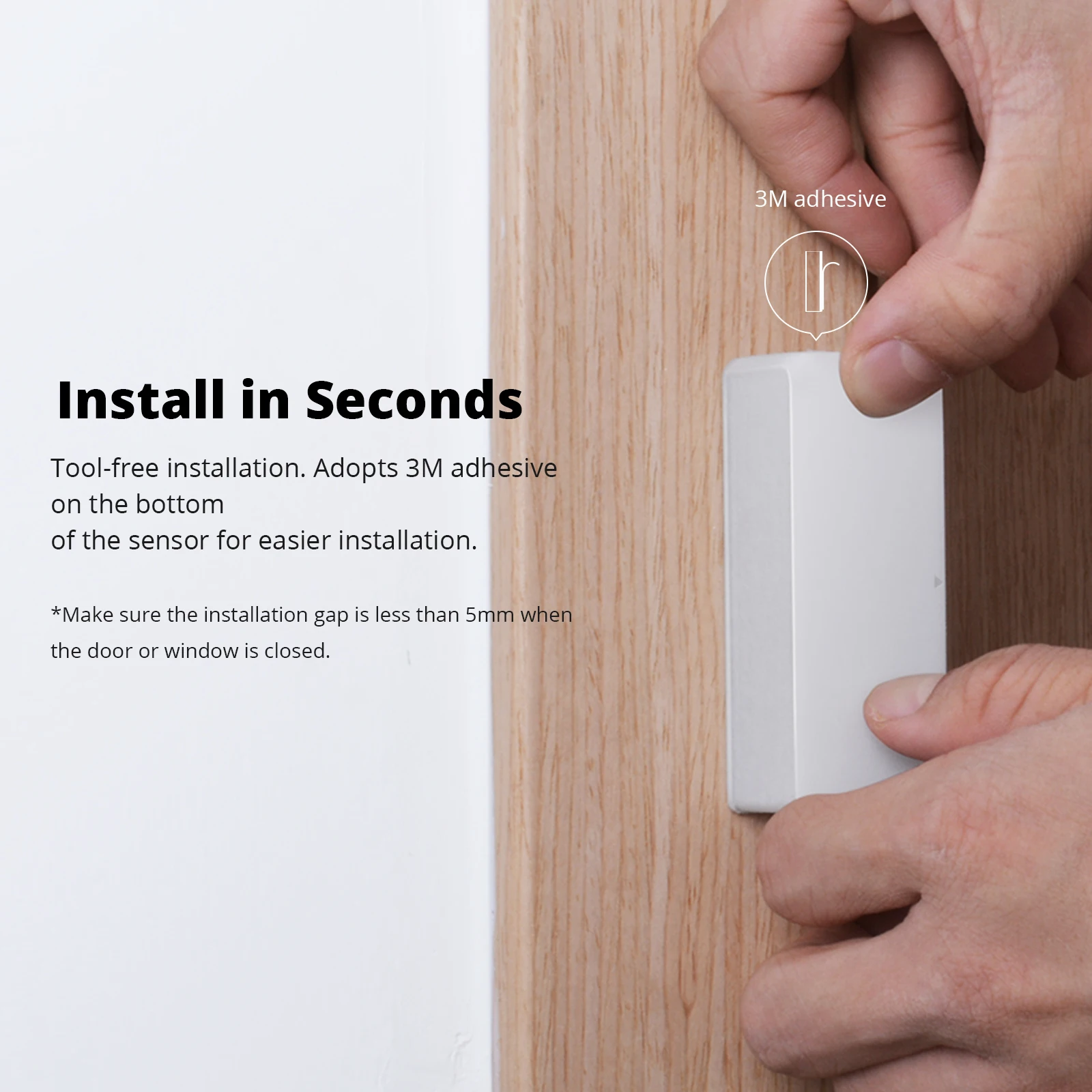 SONOFF DW2-RF 433MHz RF Wireless Door/Window Sensor Works with SONOFF RF Bridge  App Notification Alerts For Smart Home Security