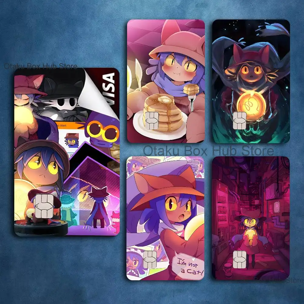 

Anime N-Niko O-OneshotS Credit Card Skin Stickers For Bank Card Bus Metro Card Sticker Waterproof Women Gift
