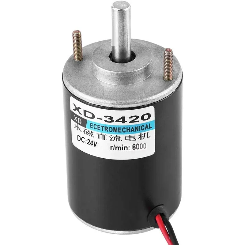 XD-3420 12V 3500RPM Permanent Magnet DC Motor,24V 7000 RPM High Speed Motor,30W Miniature Motor,DC Speed Regulating Motor