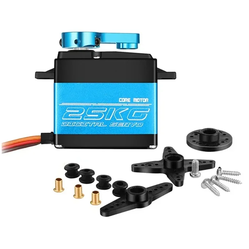 FT5325M Digital Servo มอเตอร์ 25KG เกียร์โลหะความเร็วสูง 180 องศา RC มอเตอร์ Servo Baja เซอร์โวเหล็ก 25T สําหรับ 1/8 1/10 RC Cars